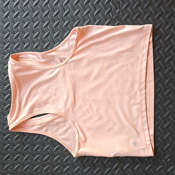 Athleta Shanti Crop Beach Peach- L - Picture 4 of 7